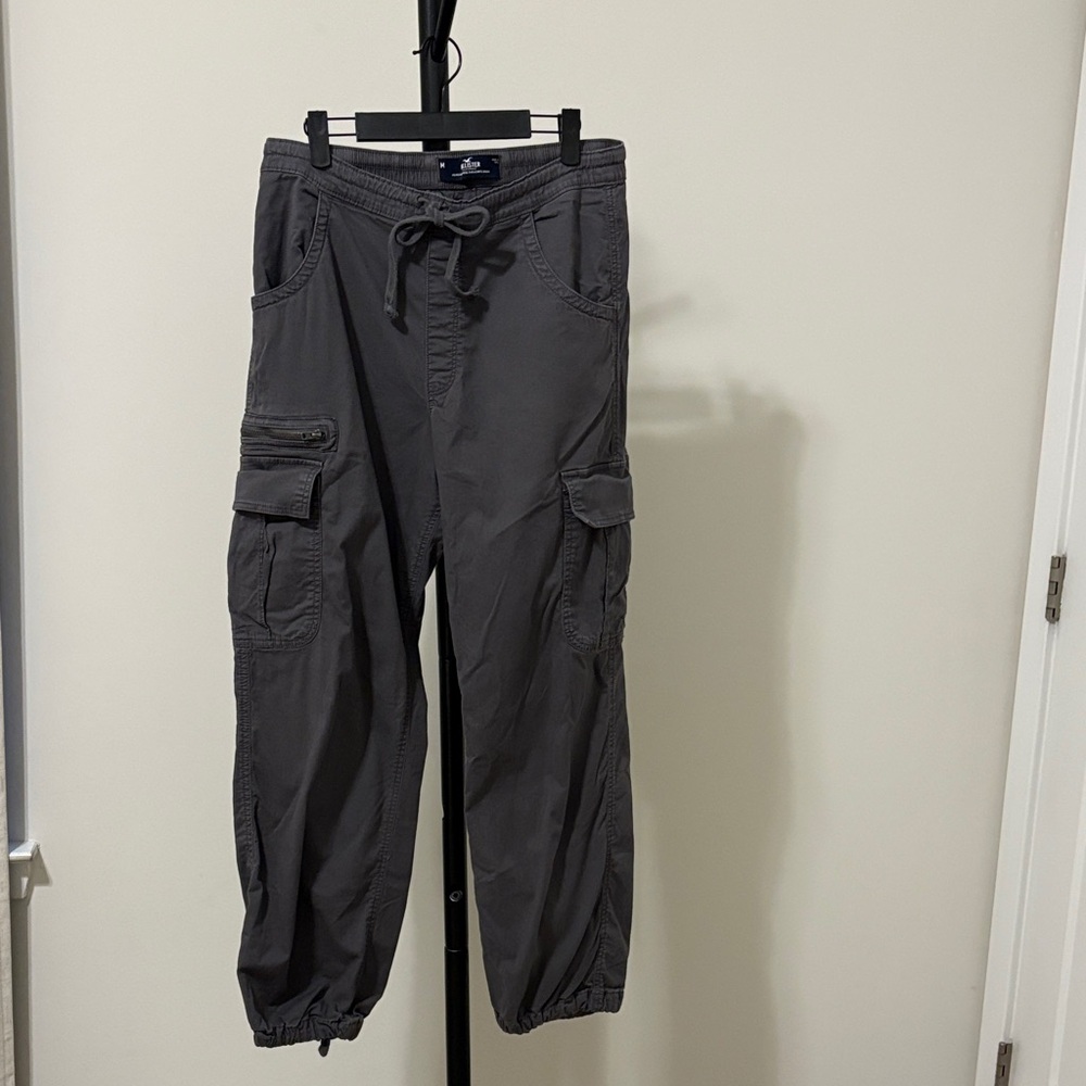 Hollister adjustable-rise parachute baggy cargo pants